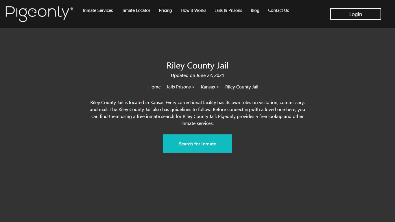 Riley County Jail Inmate Search | Kansas - Pigeonly