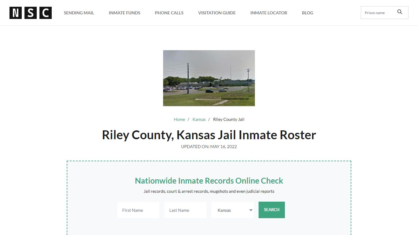 Riley County, Kansas Jail Inmate List